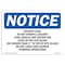 Signmission OSHA Notice Sign, 7" H, Rigid Plastic, Solvent Level Do Not Overfill Solvent Level Sign, Landscape OS-NS-P-710-L-18366 - alternate 1